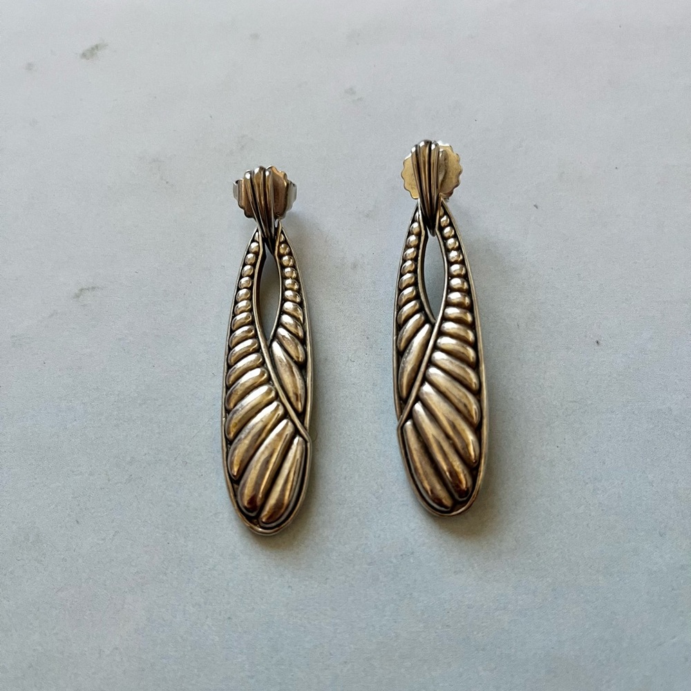 Gorgeous Lagos sterling silver door knocker earring